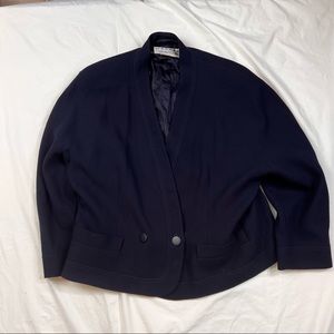 Jaeger Pure Wool Cardigan Hers Vintage Cropped Made In UK L030822
